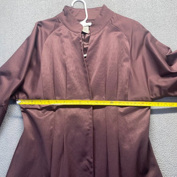 VERTIGO PARIS - Designer lined Brown trench coat, size M Dry Clean - Picture 5 of 10